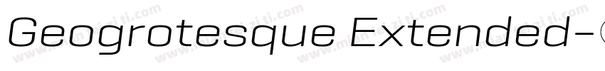 Geogrotesque Extended字体转换